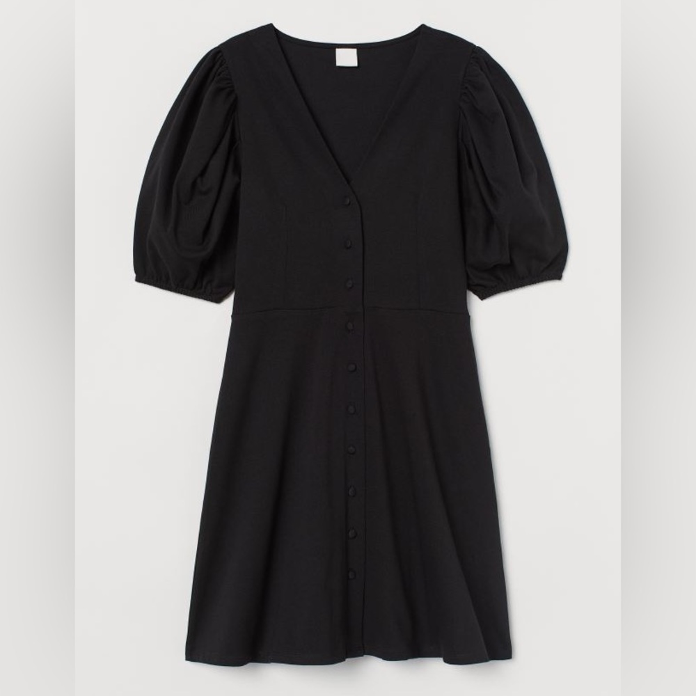 H&M Puff-sleeved Cotton Dress- NWT